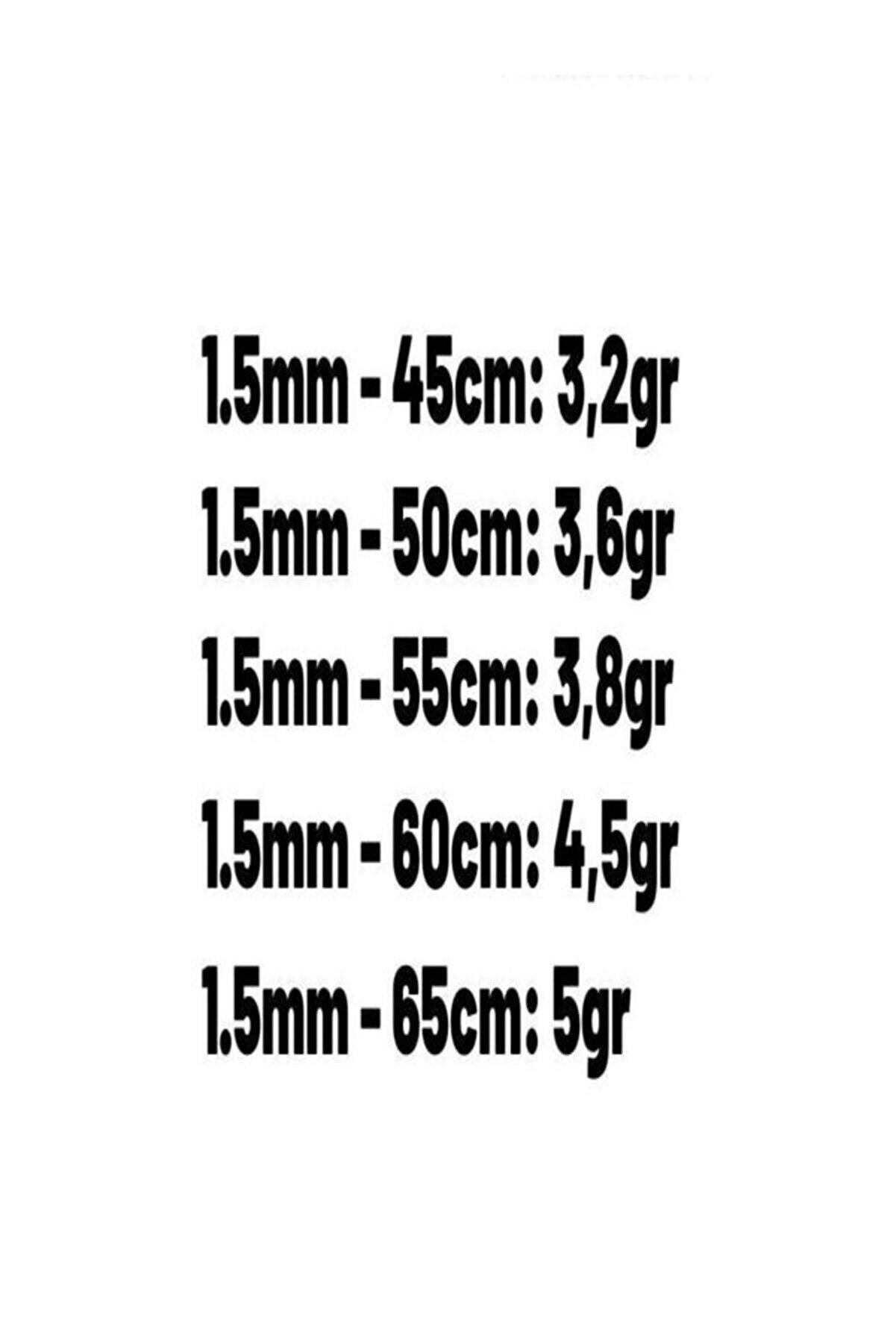 Vog 1,5mm Top Zincir Model 925 Ayar Gümüş Erkek Kadın Kolye Zincir
