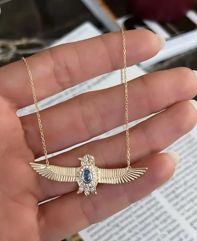Vog  Egyptian Mısır Anka Kuşu Kolye • Sevgiliye • Eşe • Anneye • Arkadaşa 925 Ayar Gümüş Kolye