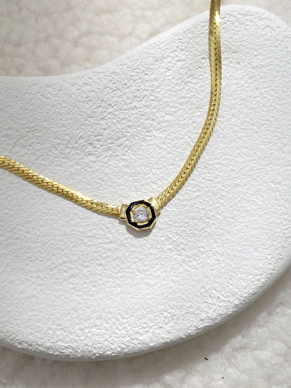 18 K Gold Kaplama 925 Ayar Gümüş Kolye • Serenay Sarıkaya Kolye • Çağla Kolye • Choker Chain