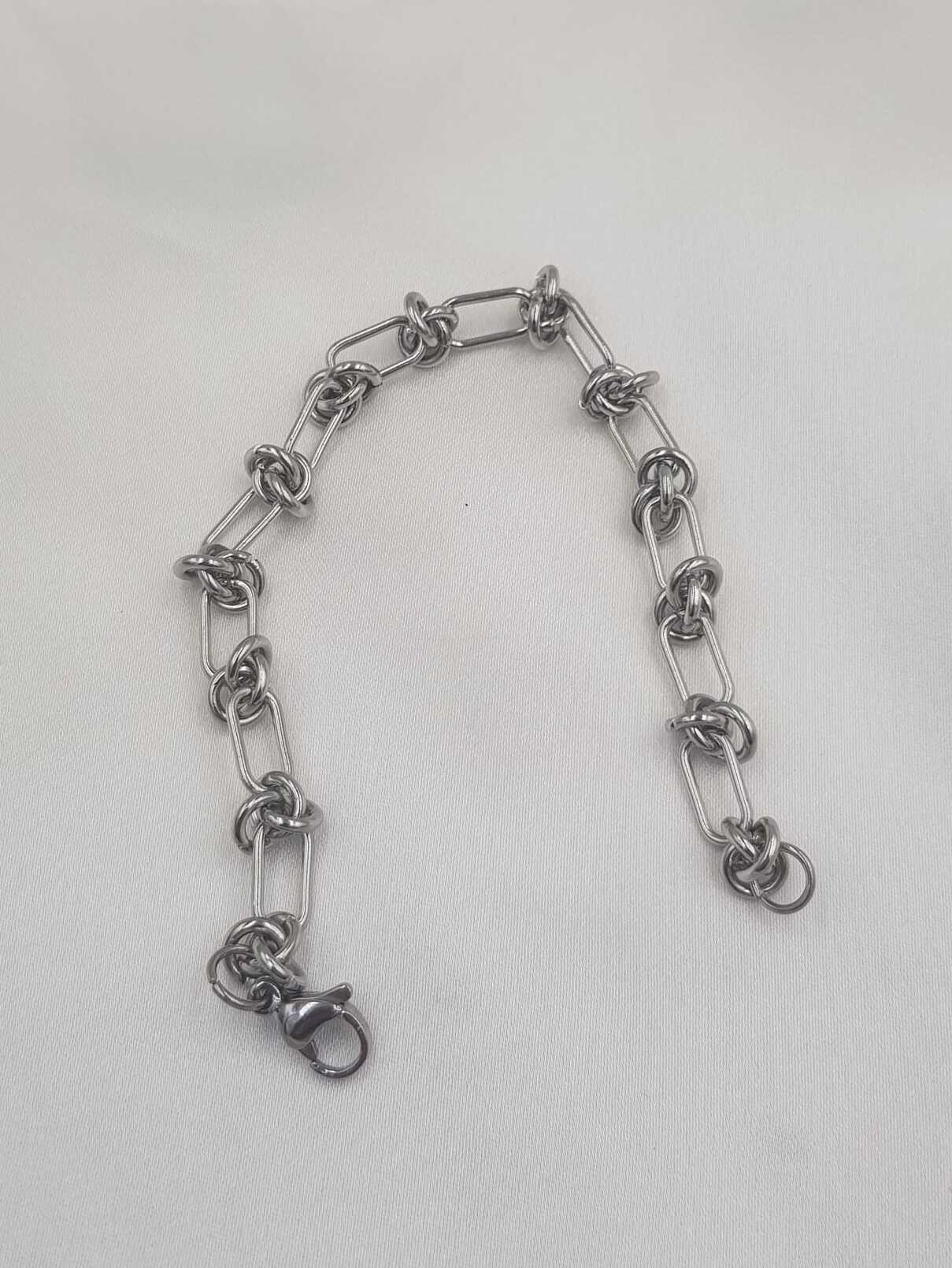 Vog Vip Çelik Xuping Punk Rock Dikenli Düğüm Unisex Hip Hop Bileklik