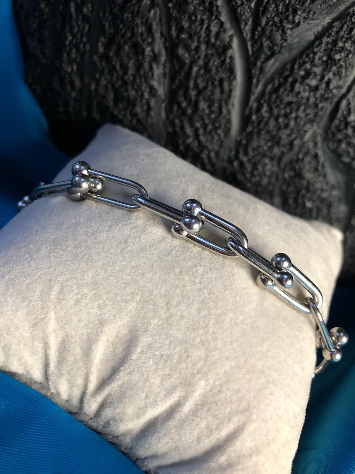 Vog 316 L Paslanmaz Çelik Unisex Tiffany’s Geçmeli Sevgiliye Eşe Anneye Arkadaşa Hediye Bileklik