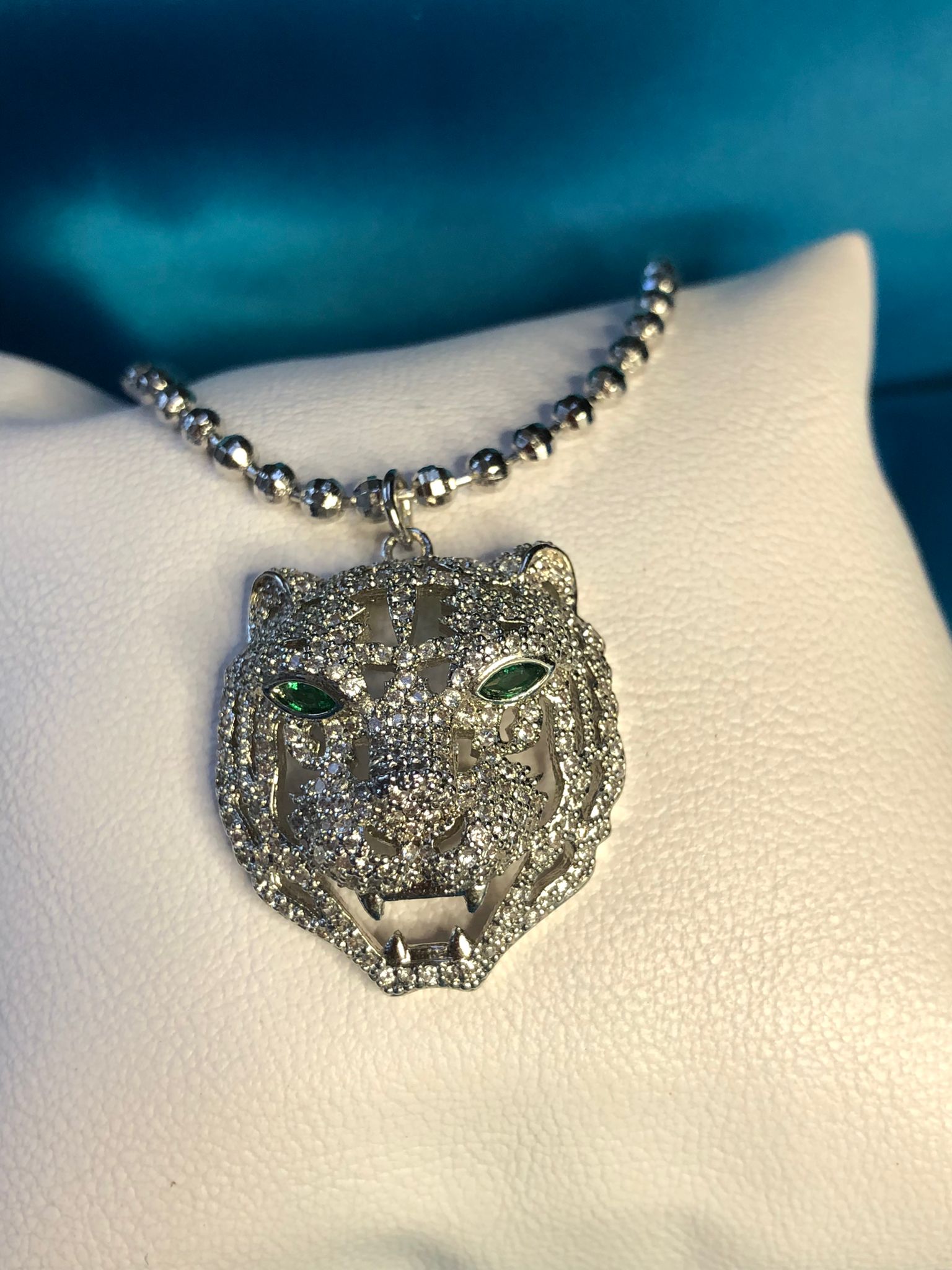 Xuping Tasarım Mikro Kaplama Swarovski Taşlı Kaplan Sevgiliye Eşe Hediye Bijuteri Kolye