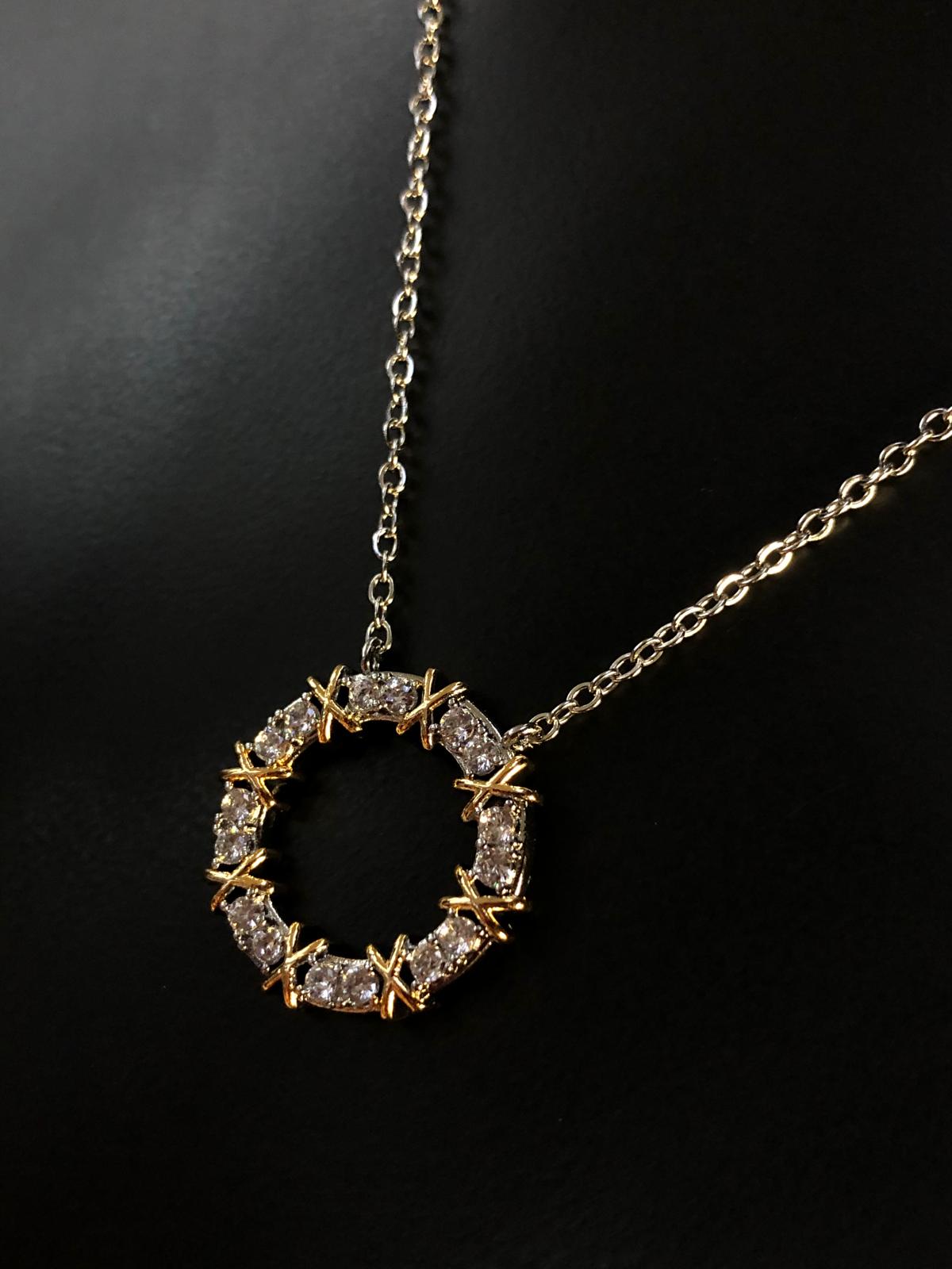 Vog Xuping Tiffany&Co Vip Kadın Micro Kaplama Swarovski Taşlı Sevgiliye Eşe Çelik Kolye