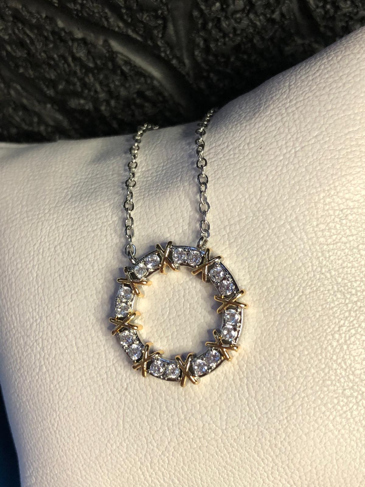 Vog Xuping Tiffany&Co Vip Kadın Micro Kaplama Swarovski Taşlı Sevgiliye Eşe Çelik Kolye