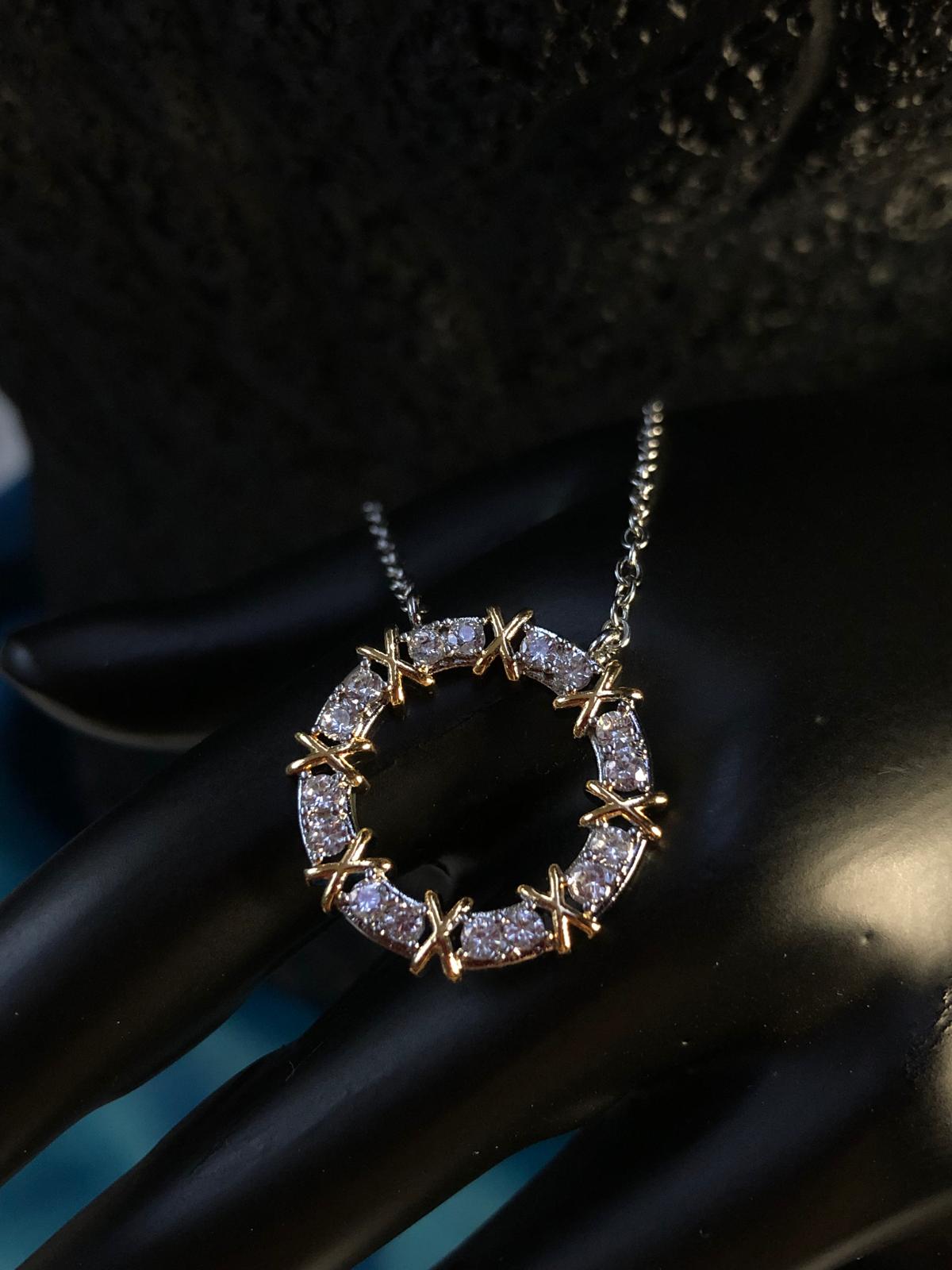 Vog Xuping Tiffany&Co Vip Kadın Micro Kaplama Swarovski Taşlı Sevgiliye Eşe Çelik Kolye