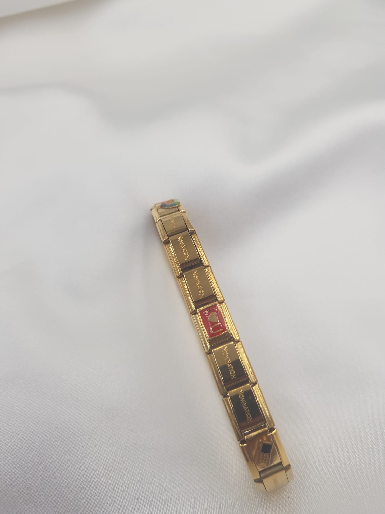Vog Charm Sembol Detaylı Italy Composable Gold Renk Paslanmaz Çelik Bileklik