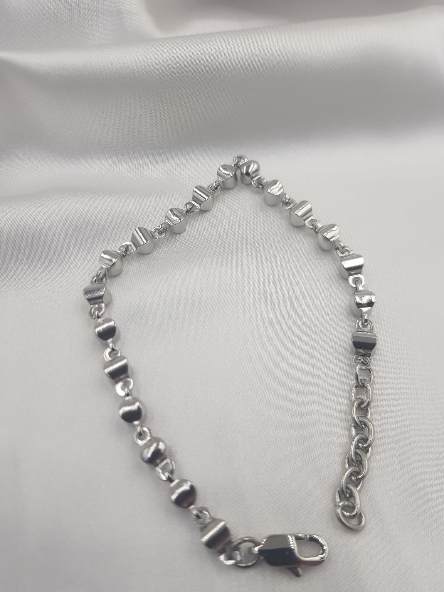 Vog  Paslanmaz Çelik Unisex Beyaz Renk Altın Tasarım Sevgiliye,Arkadaşa Hediye Bileklik