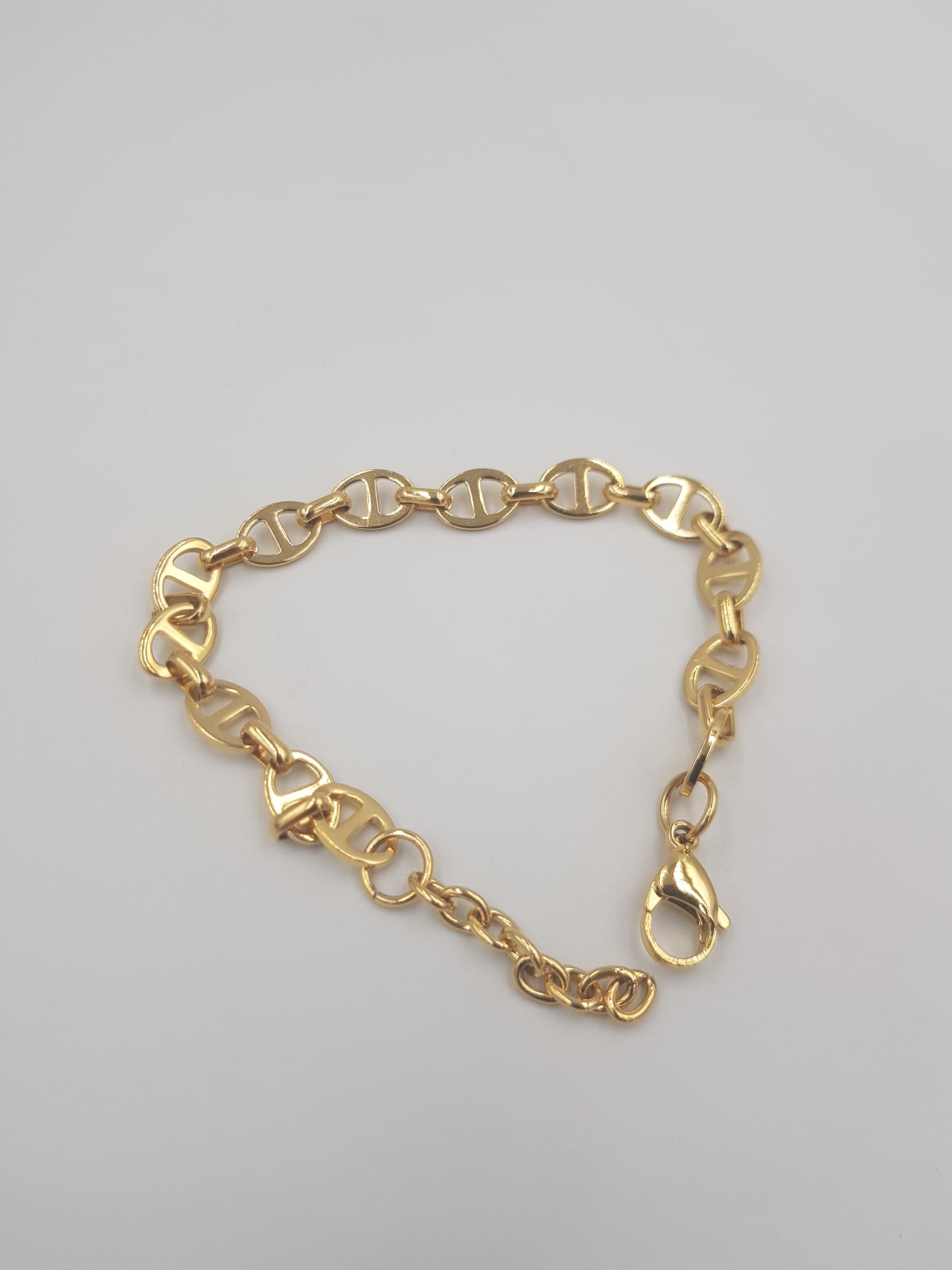 Vog  Paslanmaz Çelik Unisex Gold Renk Altın Tasarım Sevgiliye,Arkadaşa Hediye Bileklik