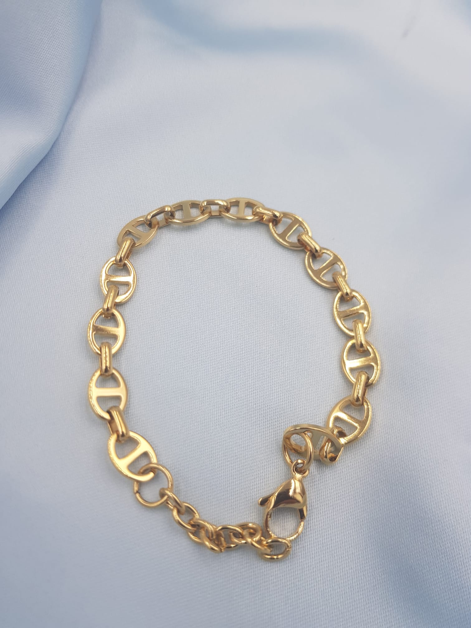 Vog  Paslanmaz Çelik Unisex Gold Renk Altın Tasarım Sevgiliye,Arkadaşa Hediye Bileklik