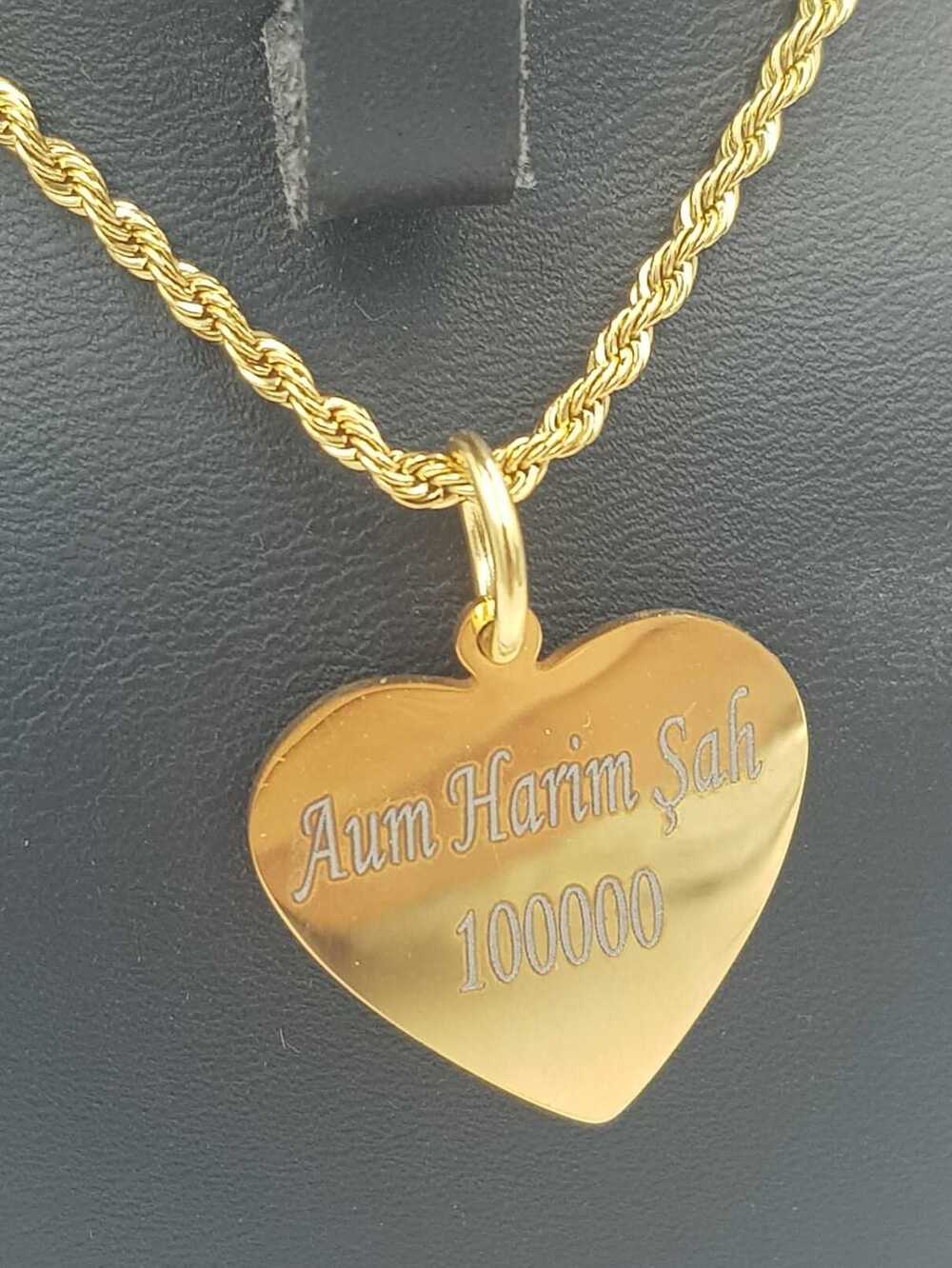 Vog Unisex Tılsımlı Aşk Mıknatısı Vashikaran Kalp Model Çelik Kolye