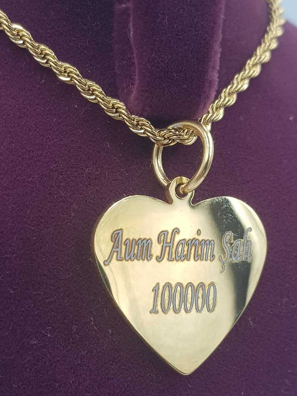 Vog Unisex Tılsımlı Aşk Mıknatısı Vashikaran Kalp Model Çelik Kolye