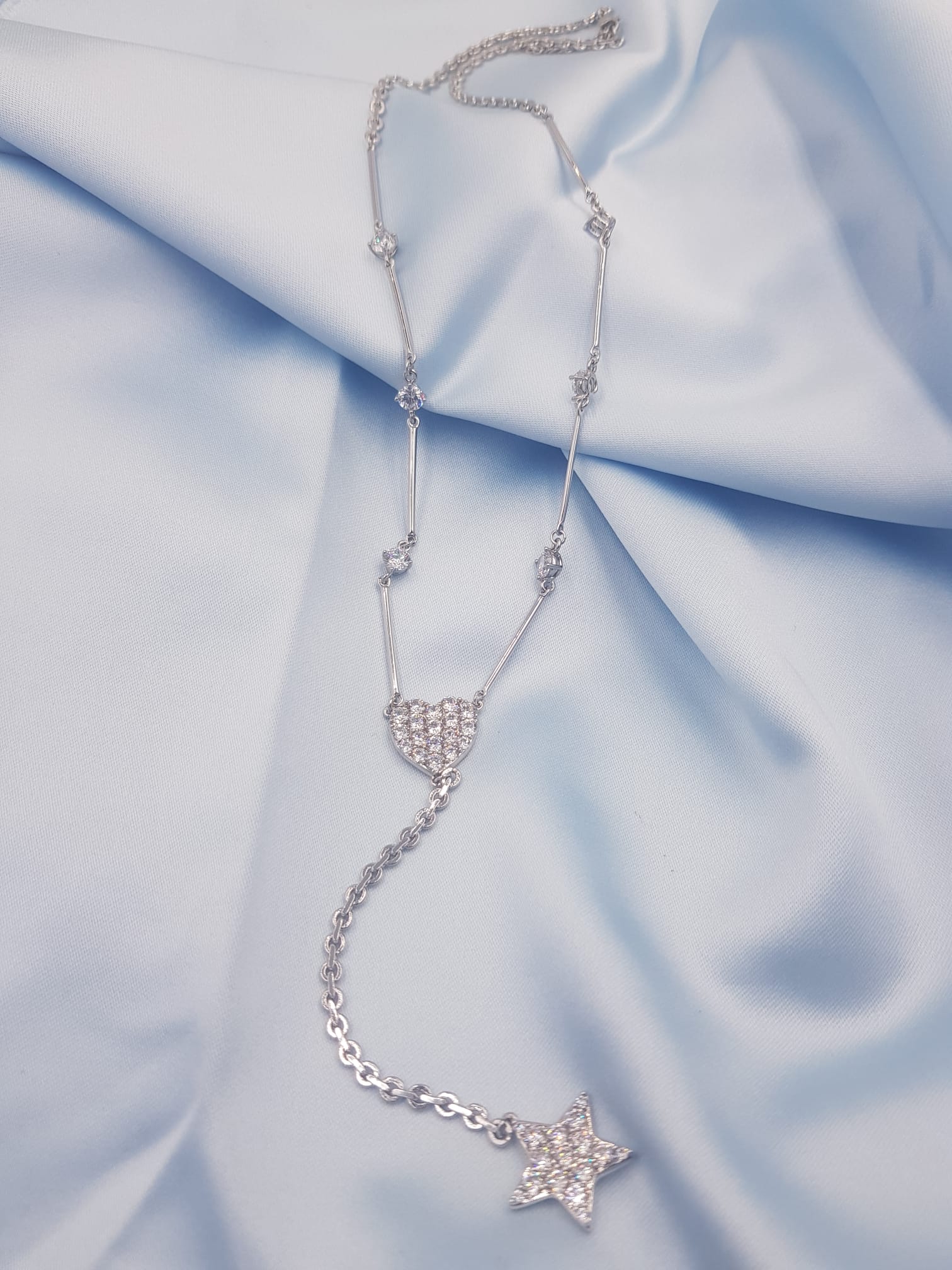 Vog Kalp V Yıldız Temalı Swarovski Taşlı Vip Kaplama Sevgiliye,Anneye,Arkadaşa  Hediye Kolye