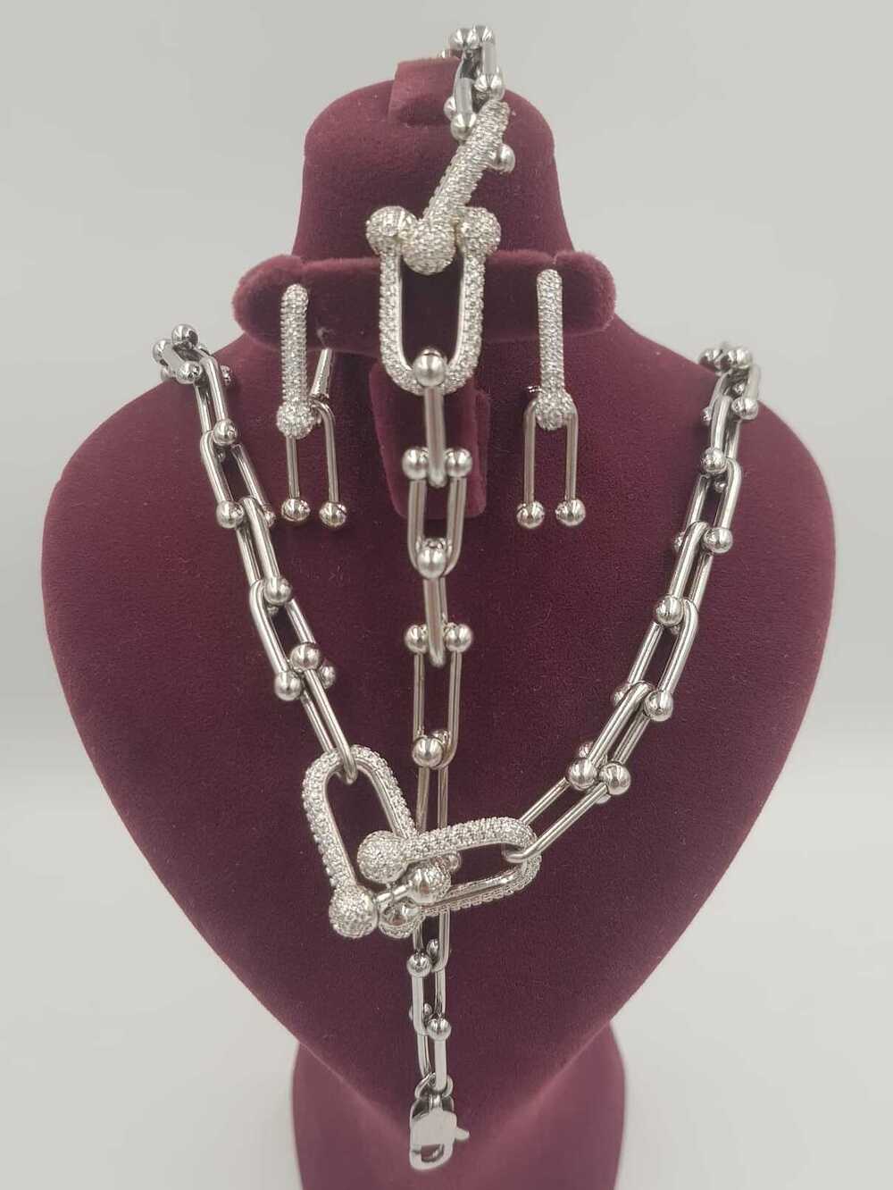 Vog Vip Çelik Xuping Model Tiffany&Co 3’Lü Set Sevgiliye,Anneye,Arkadaşa Kolye,Bileklik,Küpe