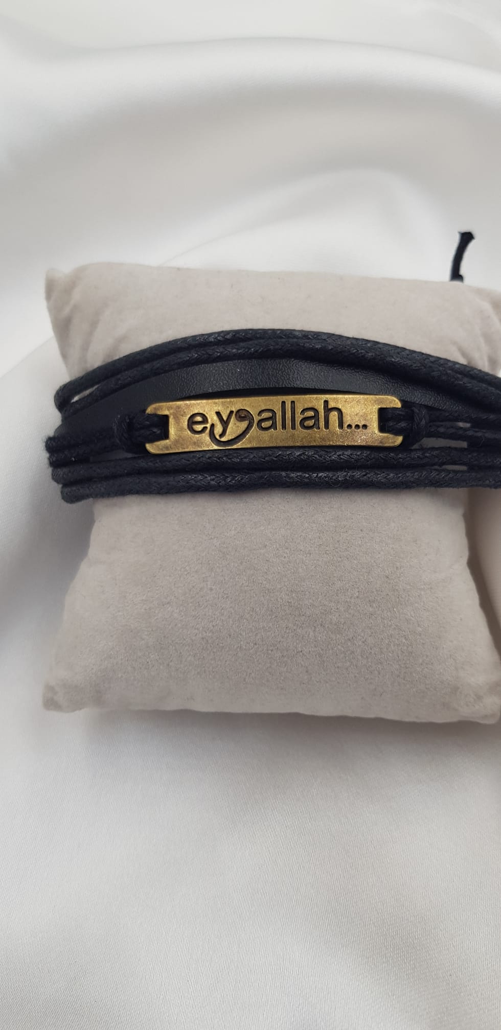 Vog Prinç Meteryal Ey Allah Yazılı Unisex Sevgiliye,Arkadaşa Babaya Hediyelik Bileklik