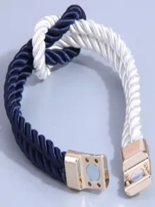  Vog Unisex Dokuma Örgülü Halat Vintage Mıknatıslı Manyetik Bileklik
