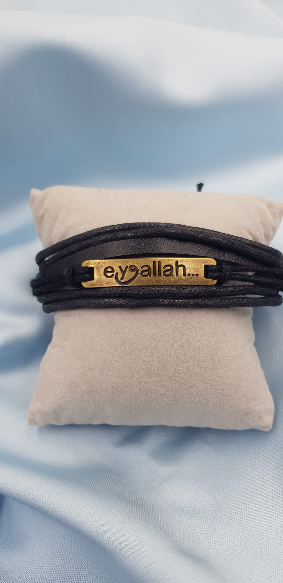 Vog Prinç Meteryal Ey Allah Yazılı Unisex Sevgiliye,Arkadaşa Babaya Hediyelik Bileklik
