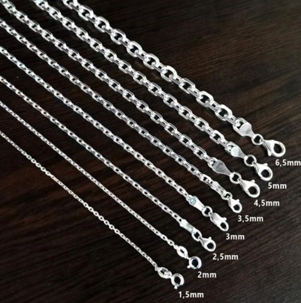  3.5Mm Forse Model 925 Ayar Unisex Gümüş • Sevgiliye • Eşe • Erkek Kadın Kolye Zincir