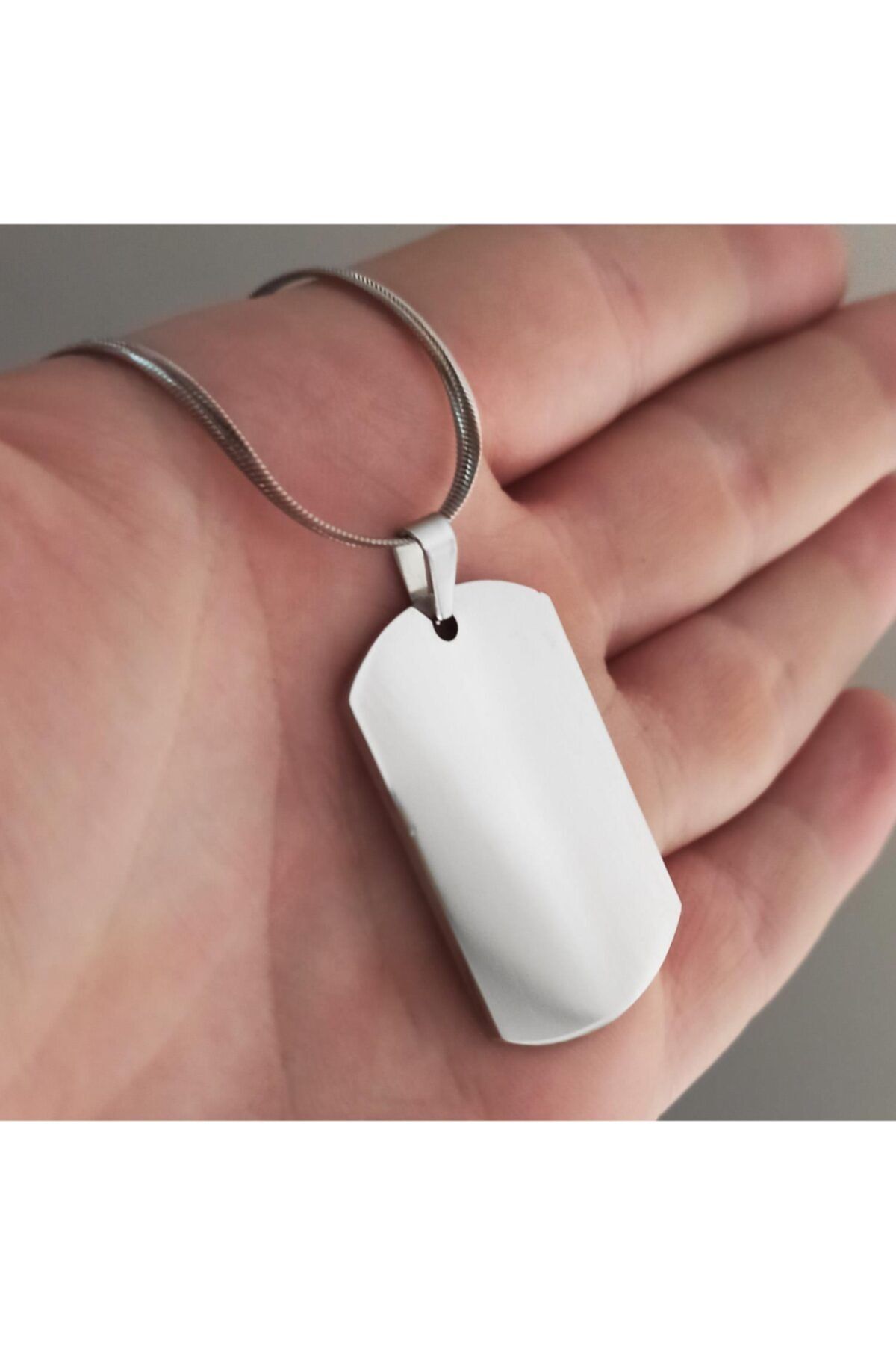  İsim Yazılan Asker Künyesi Dogtag Kolye - Paslanmaz Sevgiliye - Eşe - Babaya - Arkadaşa Çelik Kolye