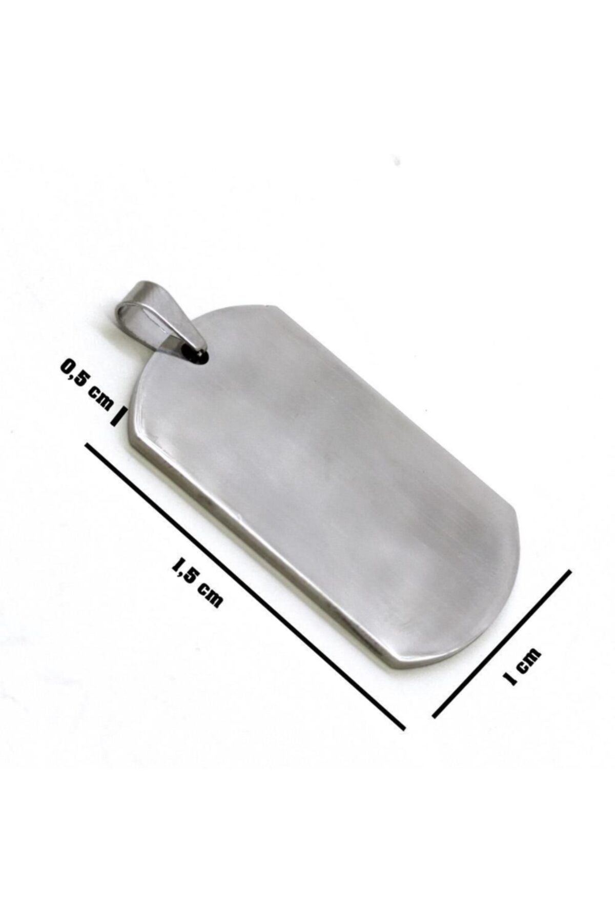  İsim Yazılan Asker Künyesi Dogtag Kolye - Paslanmaz Sevgiliye - Eşe - Babaya - Arkadaşa Çelik Kolye