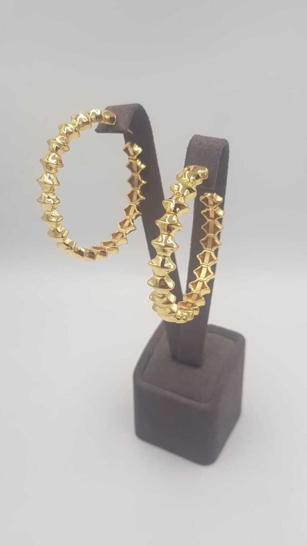Vog İtalyan Cartier Tasarım Prizma Model 925 Ayar Gümüş Sevgiliye,Anneye,Eşe Hediye Küpe