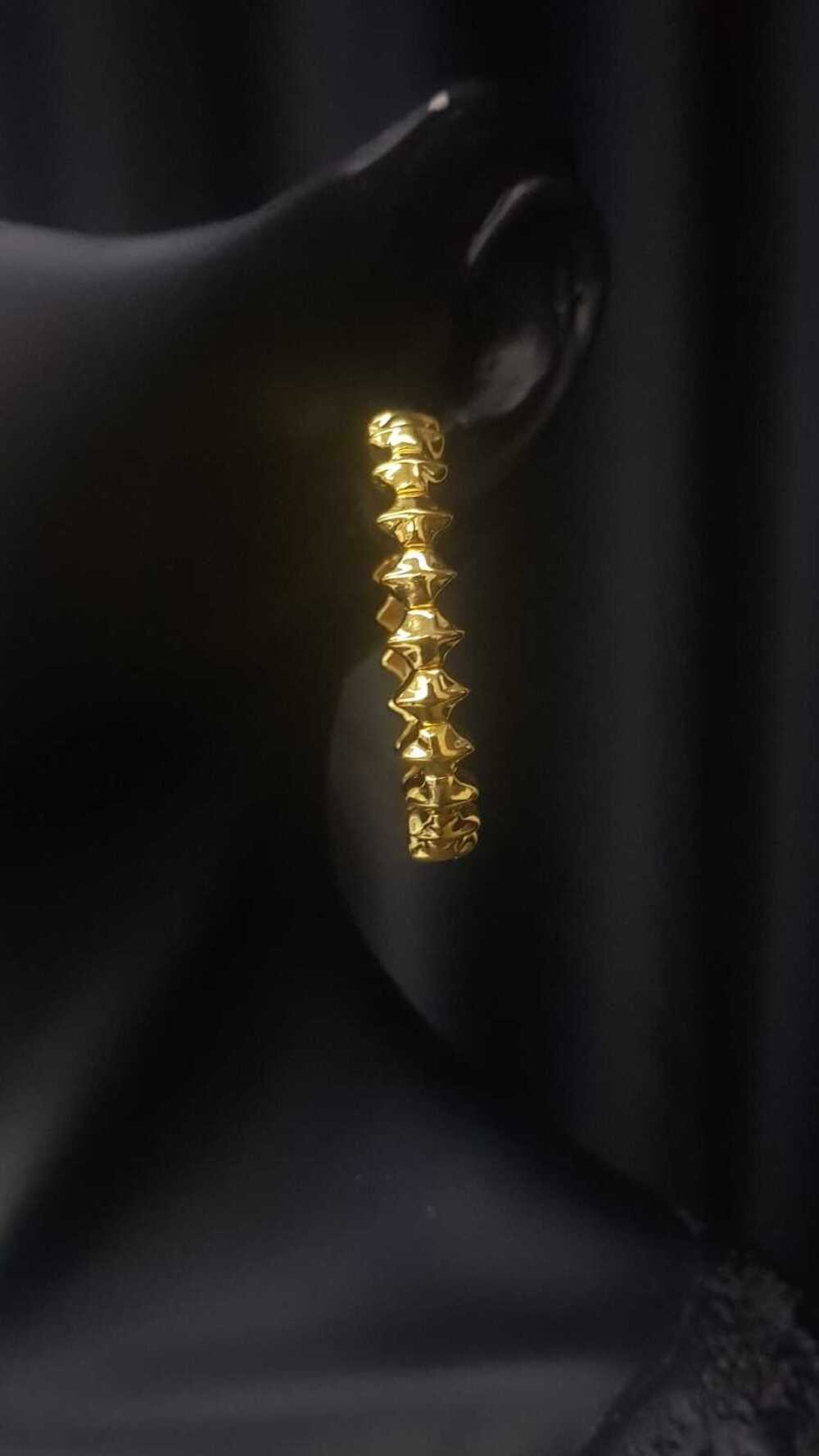 Vog İtalyan Cartier Tasarım Prizma Model 925 Ayar Gümüş Sevgiliye,Anneye,Eşe Hediye Küpe