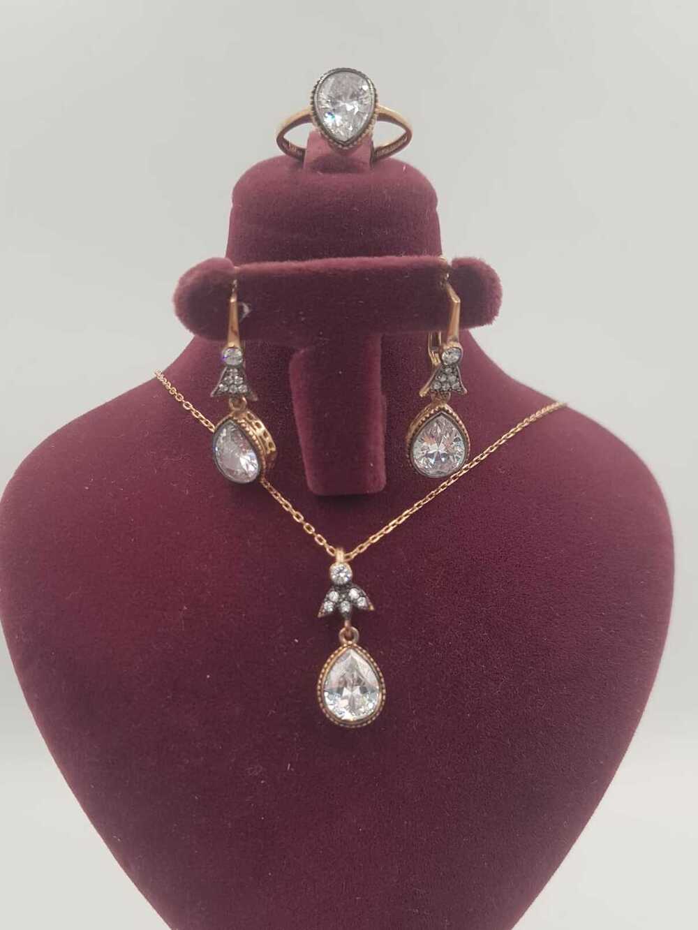 Vog Elmas Montür Effective Diamond 925 Ayar Gümüş Sevgiliye,Anneye,Arkadaşa Mini Set