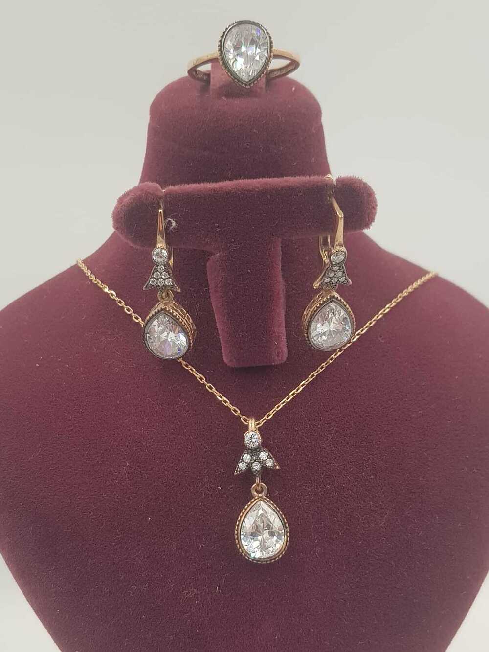 Vog Elmas Montür Effective Diamond 925 Ayar Gümüş Sevgiliye,Anneye,Arkadaşa Mini Set