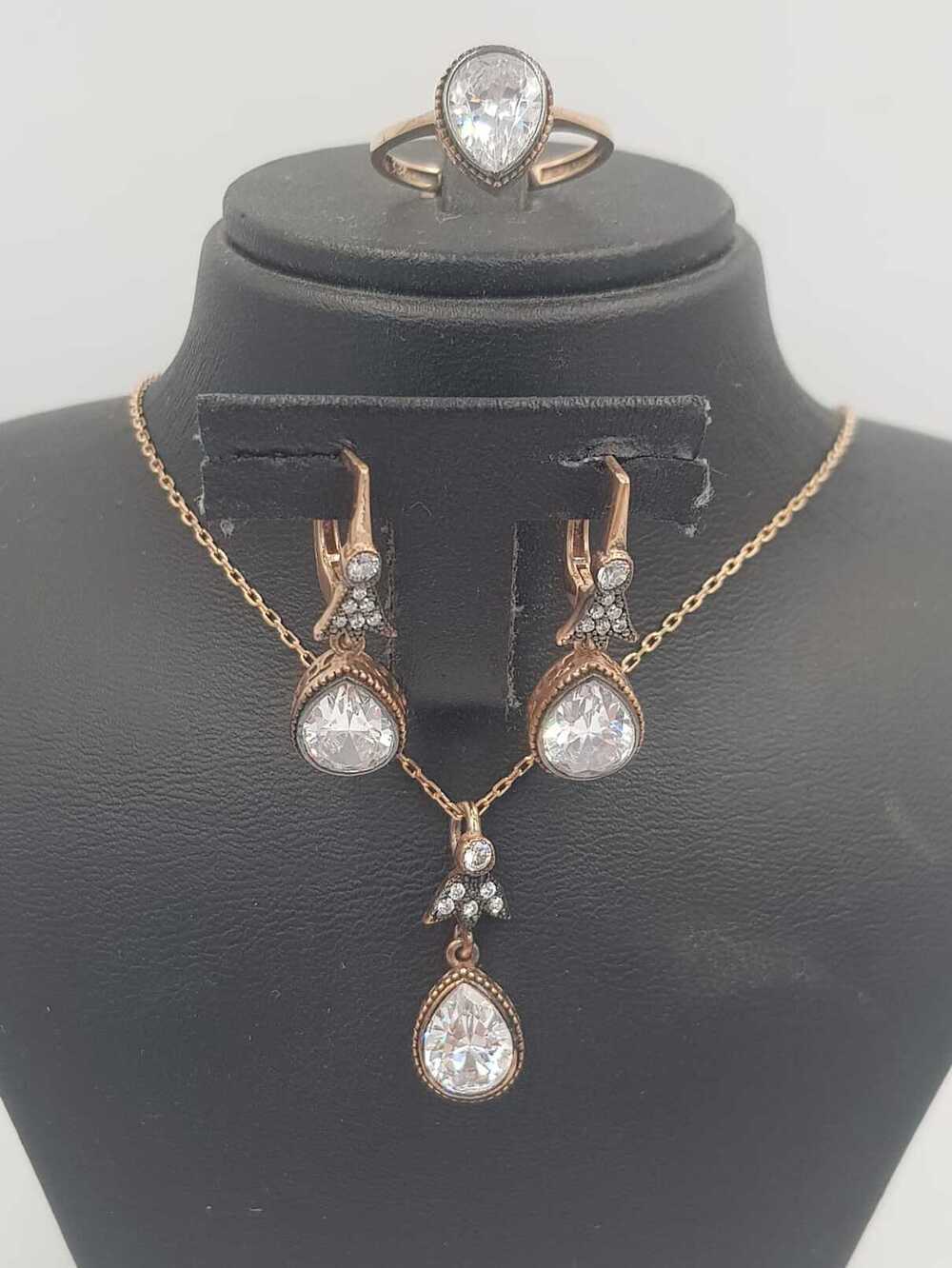 Vog Elmas Montür Effective Diamond 925 Ayar Gümüş Sevgiliye,Anneye,Arkadaşa Mini Set