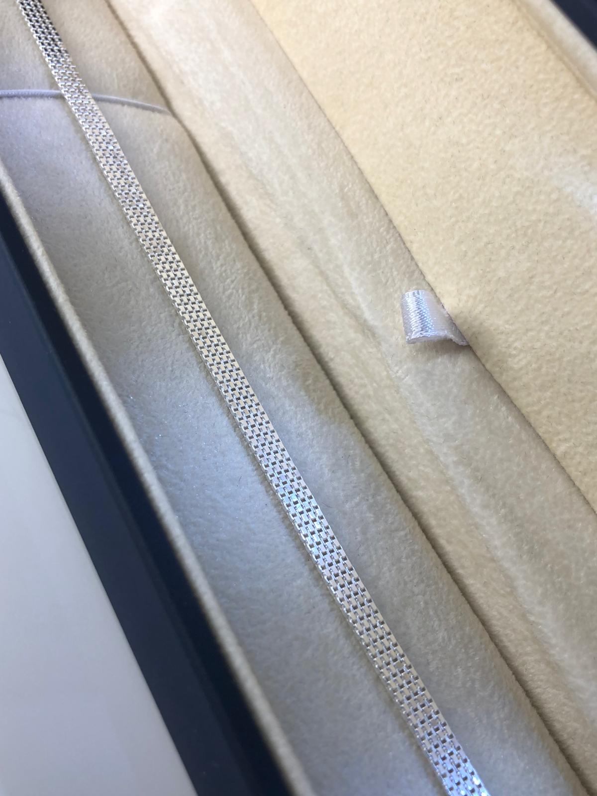 Erkek Gümüş Bileklik - 4mm Old Money Hasır Erkek Bileklik Made in İtaly Luxury Silver• Işıklı Kutuda