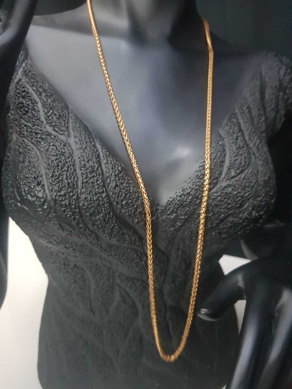 Vog Yuvarlak Kral Model Rose Renk Çelik Unisex  3mm 80 cm Uzunluk Orta Kalınlıkta Kolye Zincir
