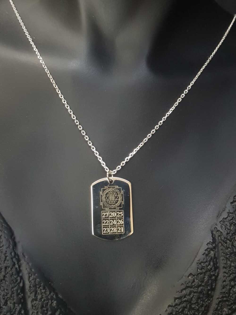 Vog Kubera Yantra V Sri Yantra Koruyucu Güçleri Birleştiren Sayılar 925 Ayar Gümüş Kolye