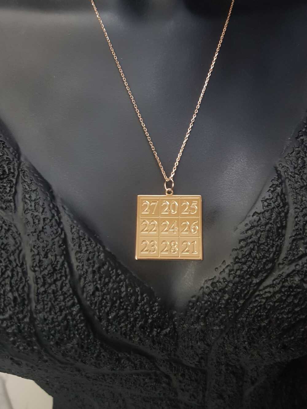  Vog Kubera Para Mantra Rose Renk 925 Ayar Gümüş Unisex Kolye