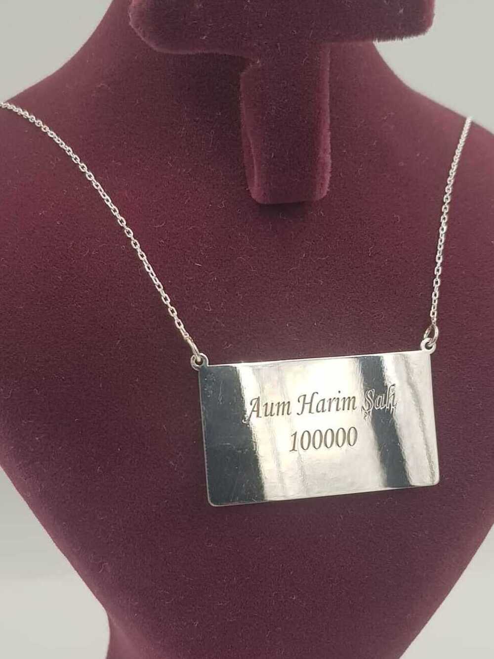 Vog Unisex Çift Yönlü Vashikaran&Kuber Yantra Aşk,Para,Sağlık.Başarı,Şans Mıknatısı Gümüş Kolye