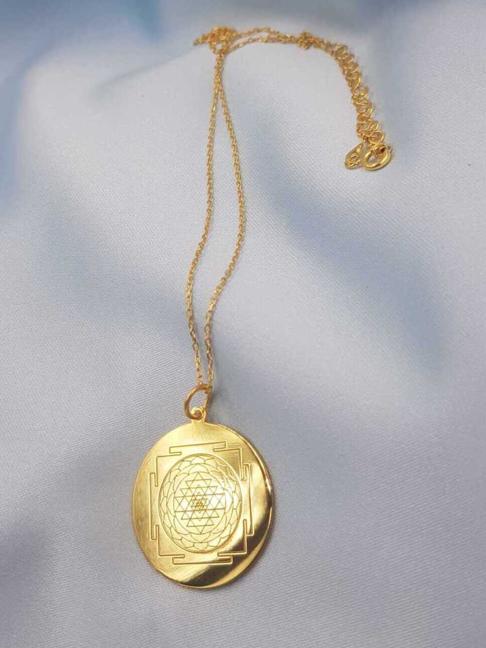 Vog Çift Yönlü Vashikaran&Sri Yantra Aşk,Para,Sağlık.Başarı,Şans Mıknatısı 925 Ayar Gümüş Kolye