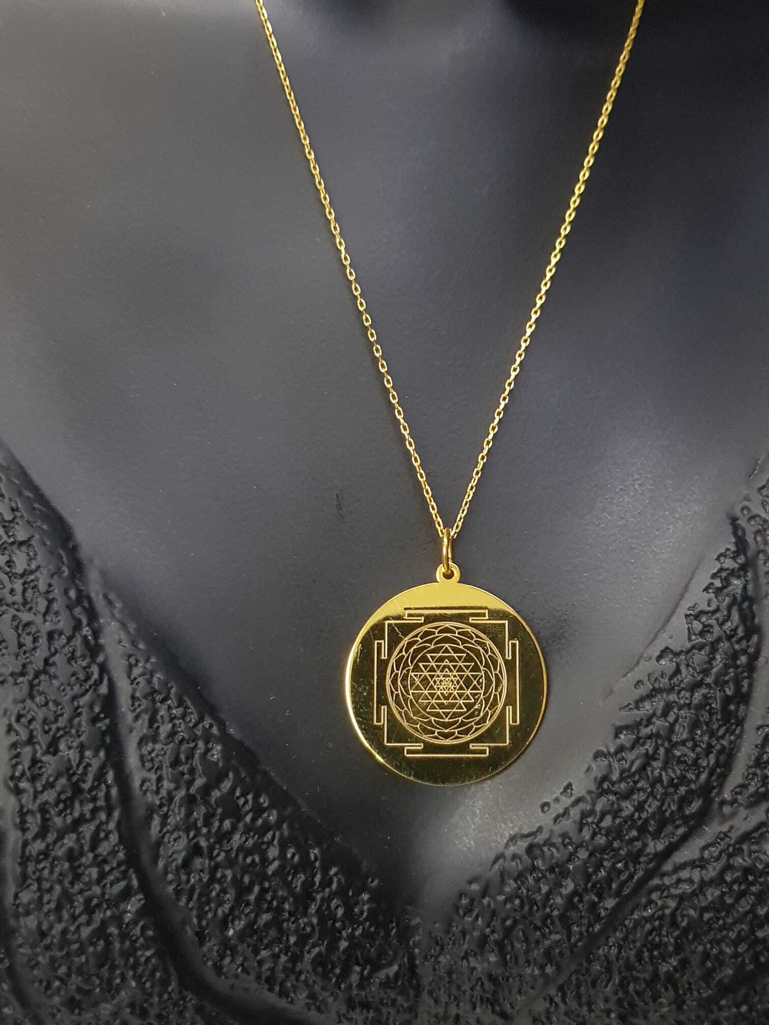 Vog Çift Yönlü Vashikaran&Sri Yantra Aşk,Para,Sağlık.Başarı,Şans Mıknatısı 925 Ayar Gümüş Kolye
