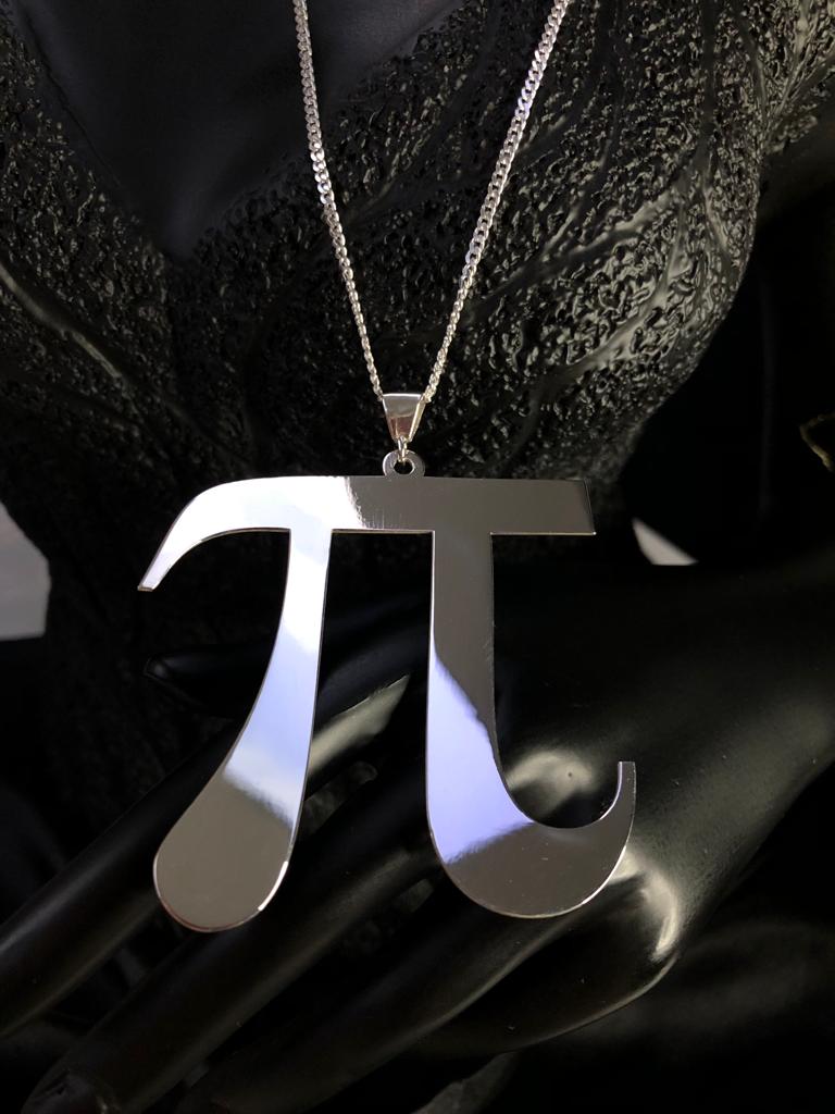Vog 6 cm Uzunluk Unisex Pi Sayısı 925 Ayar Gümüş Kolye