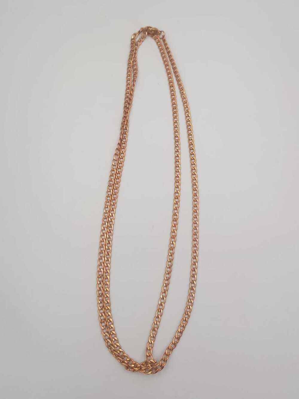 Vog Gürmet Model Rose Renk Çelik Unisex  80 cm Uzunluk Kolye Zincir