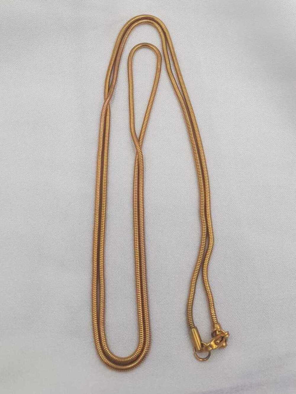 Vog Solucan Model Rose Renk 2mm 80 Cm Çelik Kolye
