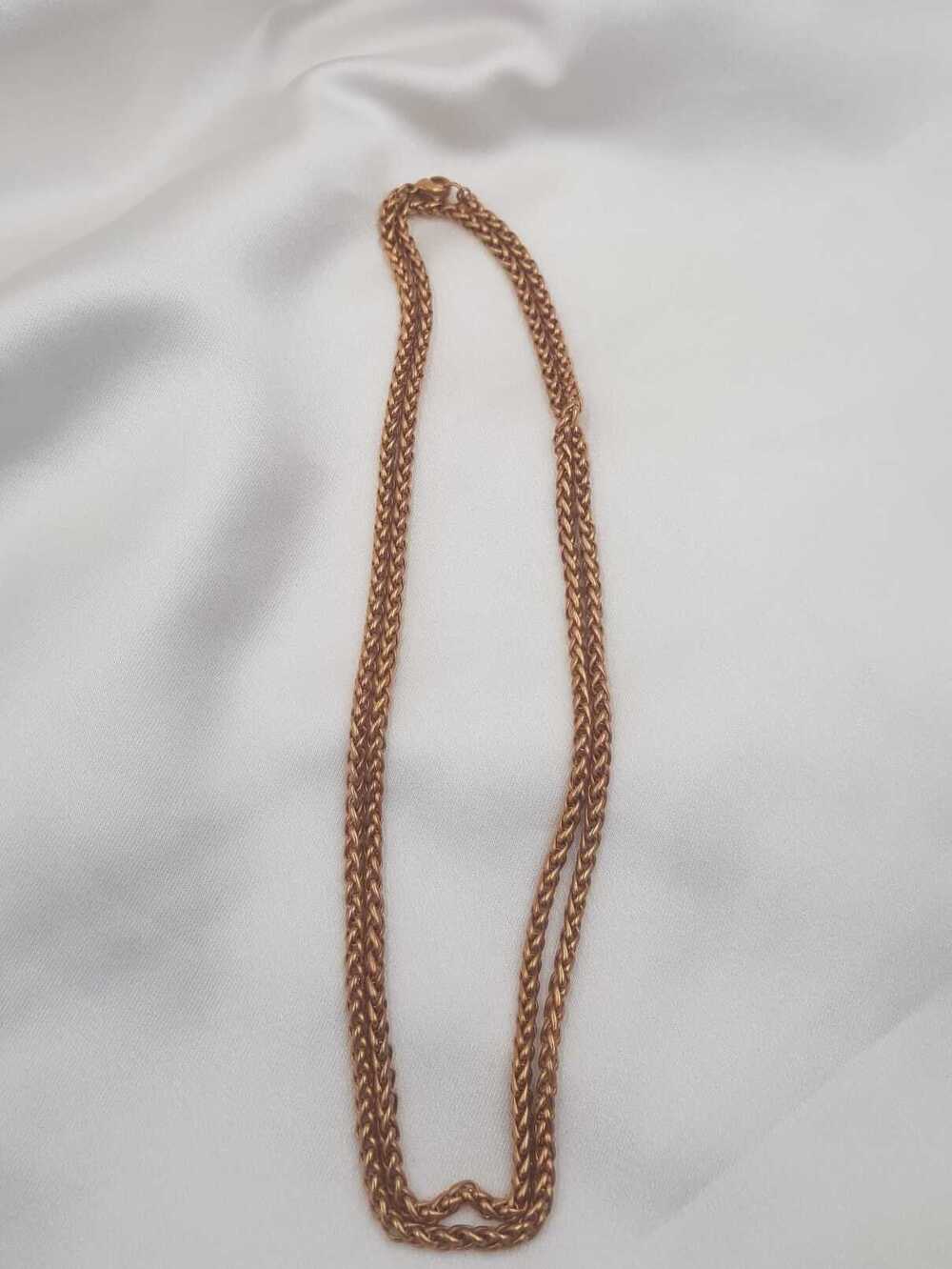 Vog Yuvarlak Kral Model Rose Renk Çelik Unisex  3mm 80 cm Uzunluk Orta Kalınlıkta Kolye Zincir