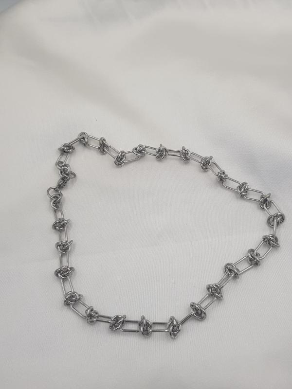 Vog Vip Çelik Xuping Punk Rock Dikenli Düğüm Unisex Hip Hop Kısa Yaka Boyun Zinciri Choker