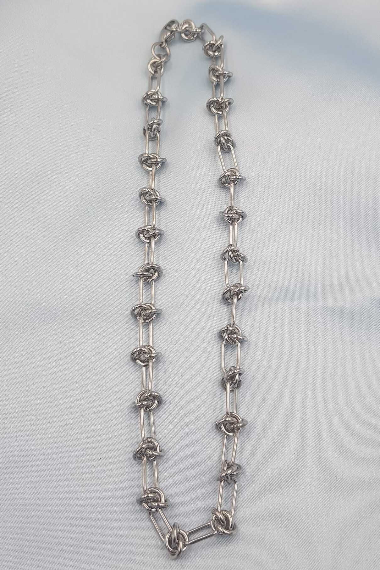 Vog Vip Çelik Xuping Punk Rock Dikenli Düğüm Unisex Hip Hop Kısa Yaka Boyun Zinciri Choker