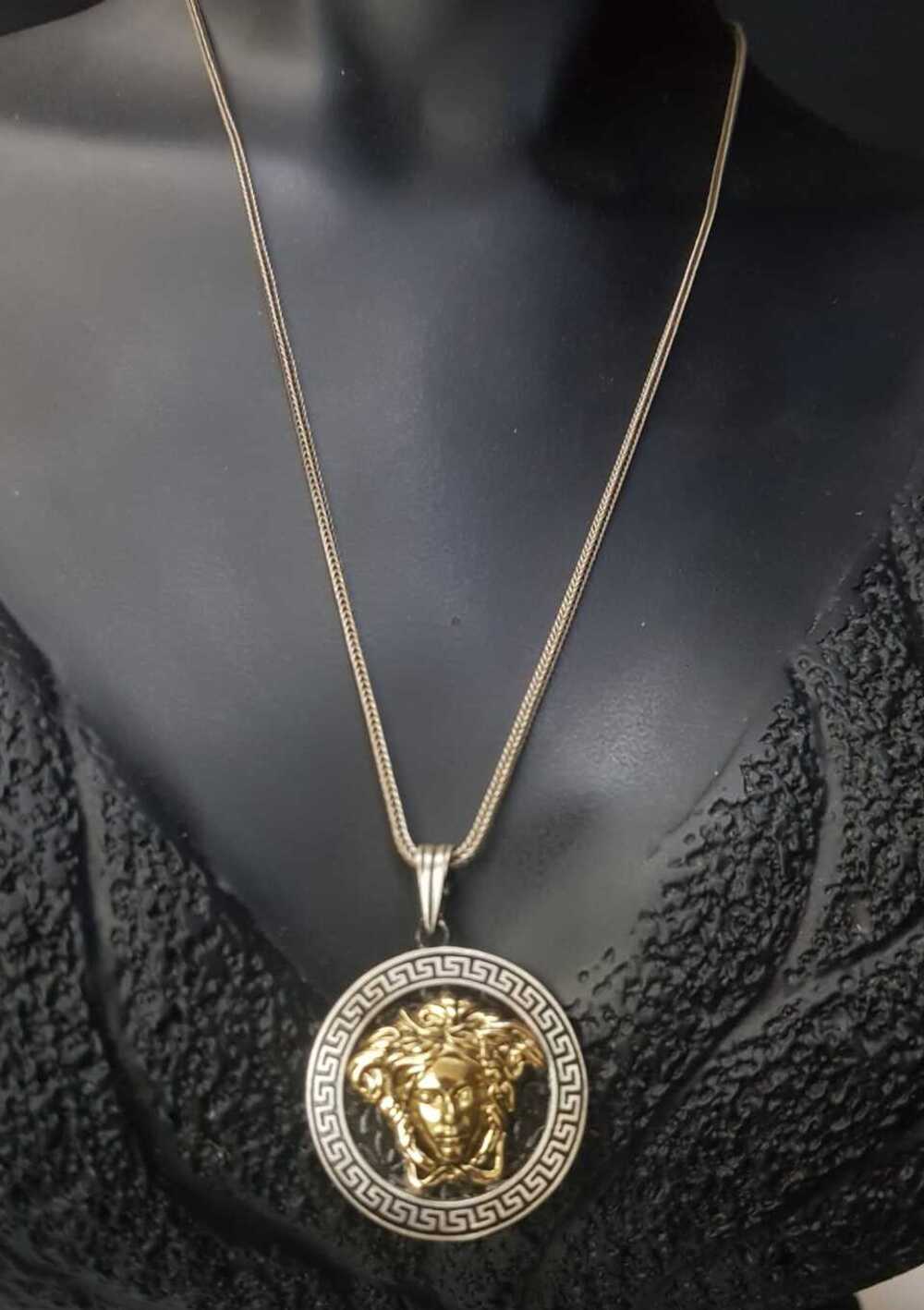 Erkek Kadın Gümüş Kolye - Gotik Medusa Detay • Sevgiliye • Eşe Babaya • Hediye Kolye