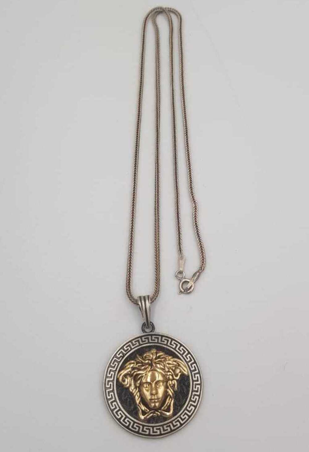 Erkek Kadın Gümüş Kolye - Gotik Medusa Detay • Sevgiliye • Eşe Babaya • Hediye Kolye