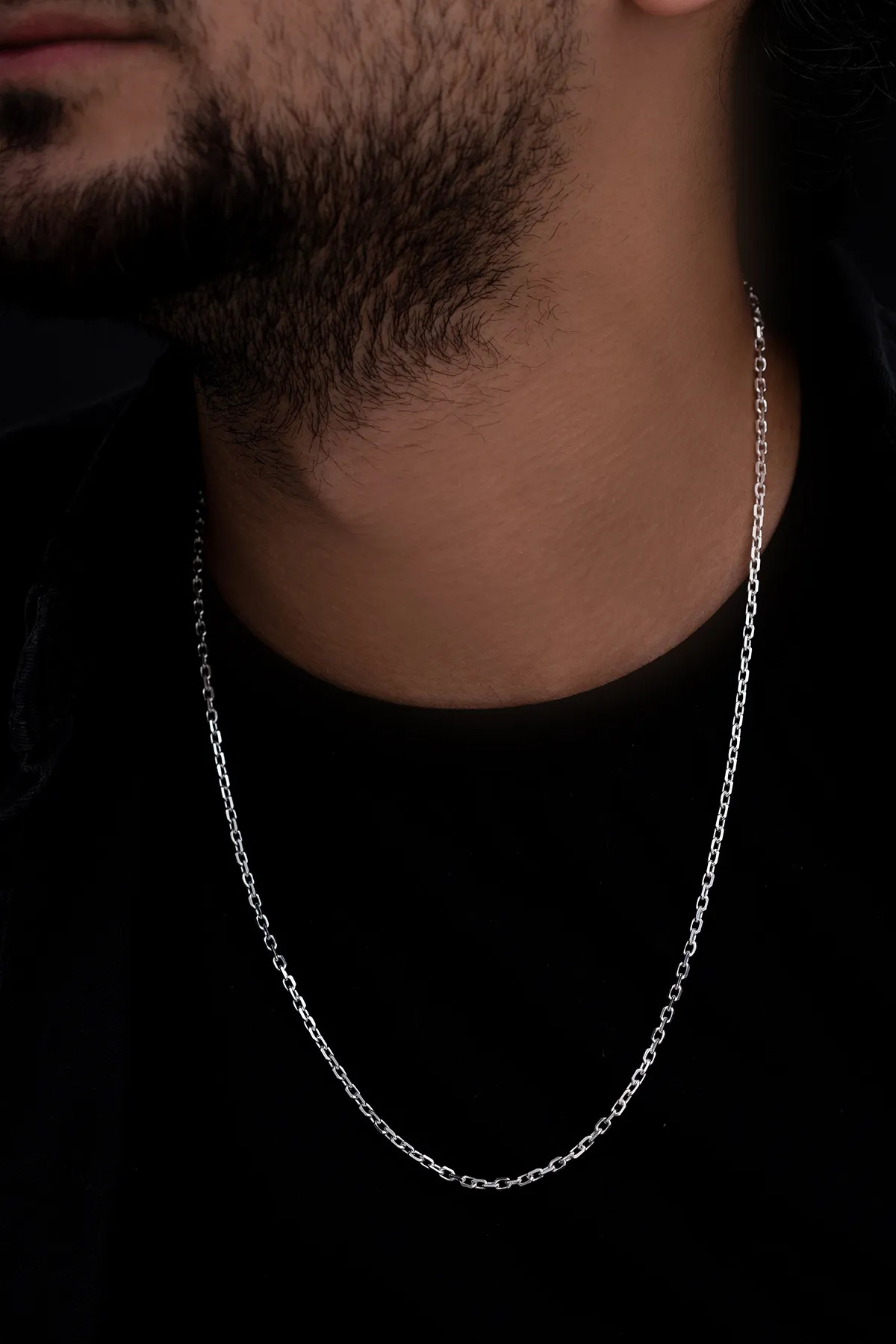  1.5Mm Forse Model 925 Ayar Unisex Gümüş • Işıklı Kutuda Sevgiliye • Eşe • Erkek Kadın Kolye Zincir