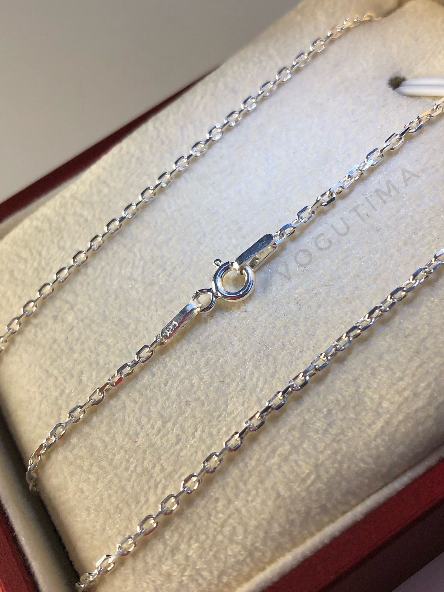  1.5Mm Forse Model 925 Ayar Unisex Gümüş • Işıklı Kutuda Sevgiliye • Eşe • Erkek Kadın Kolye Zincir