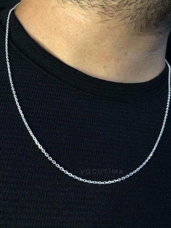  1.5Mm Forse Model 925 Ayar Unisex Gümüş • Işıklı Kutuda Sevgiliye • Eşe • Erkek Kadın Kolye Zincir