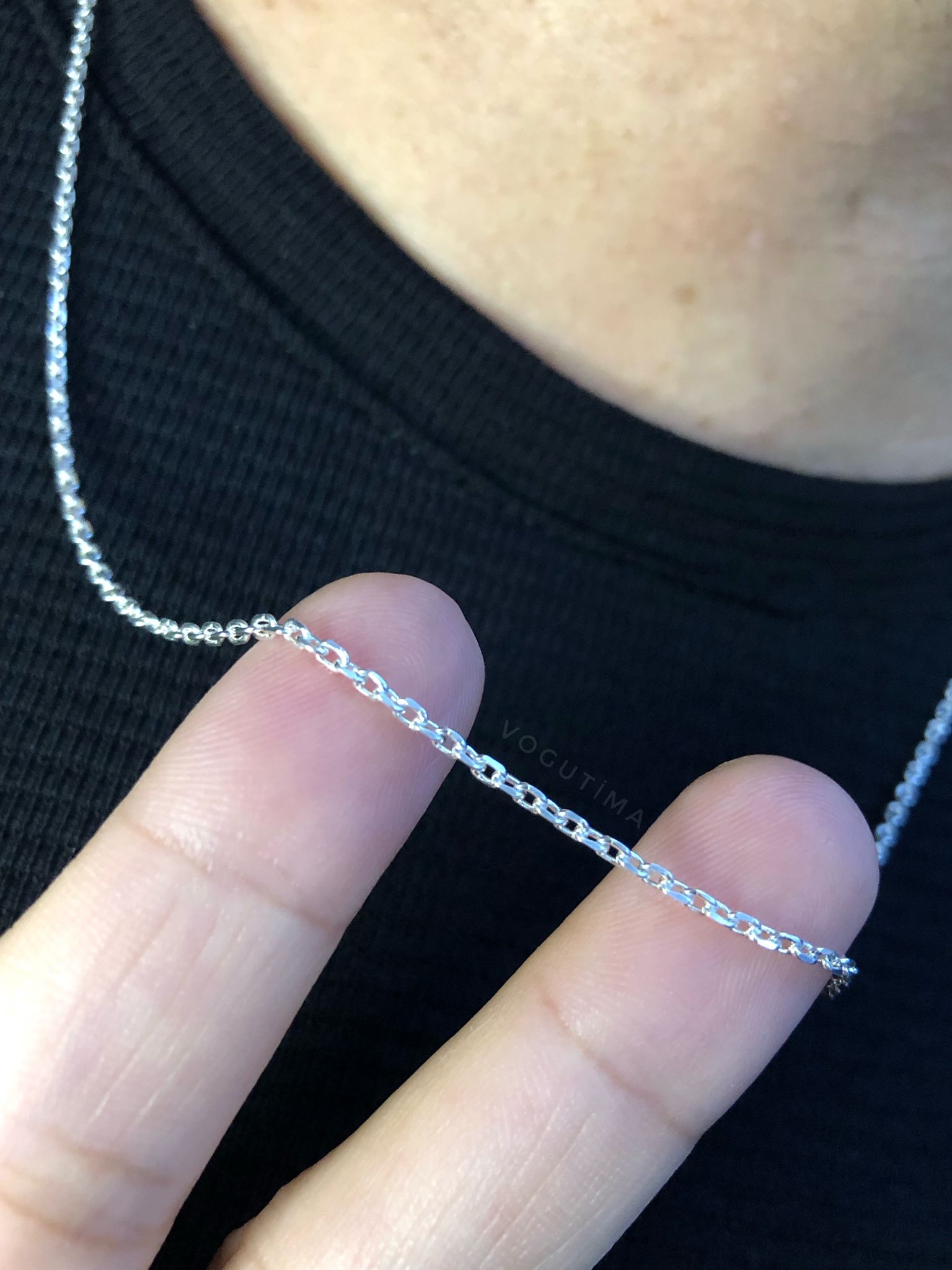  1.5Mm Forse Model 925 Ayar Unisex Gümüş • Işıklı Kutuda Sevgiliye • Eşe • Erkek Kadın Kolye Zincir
