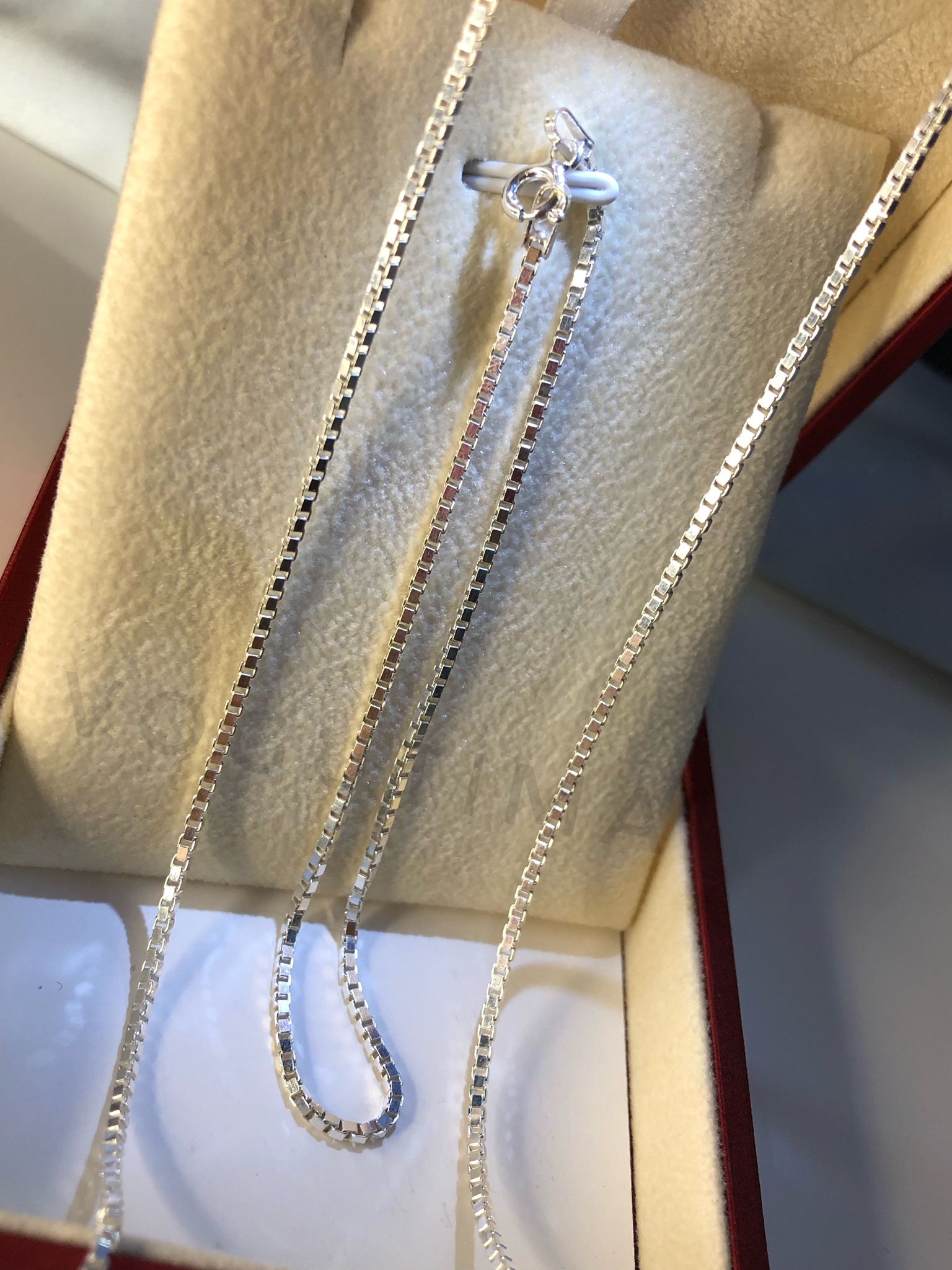 1.5 mm Küp Zincir Bileklik Set Gümüş • Işıklı Kutuda Sevgiliye • Eşe • Babaya • Kolye Bileklik