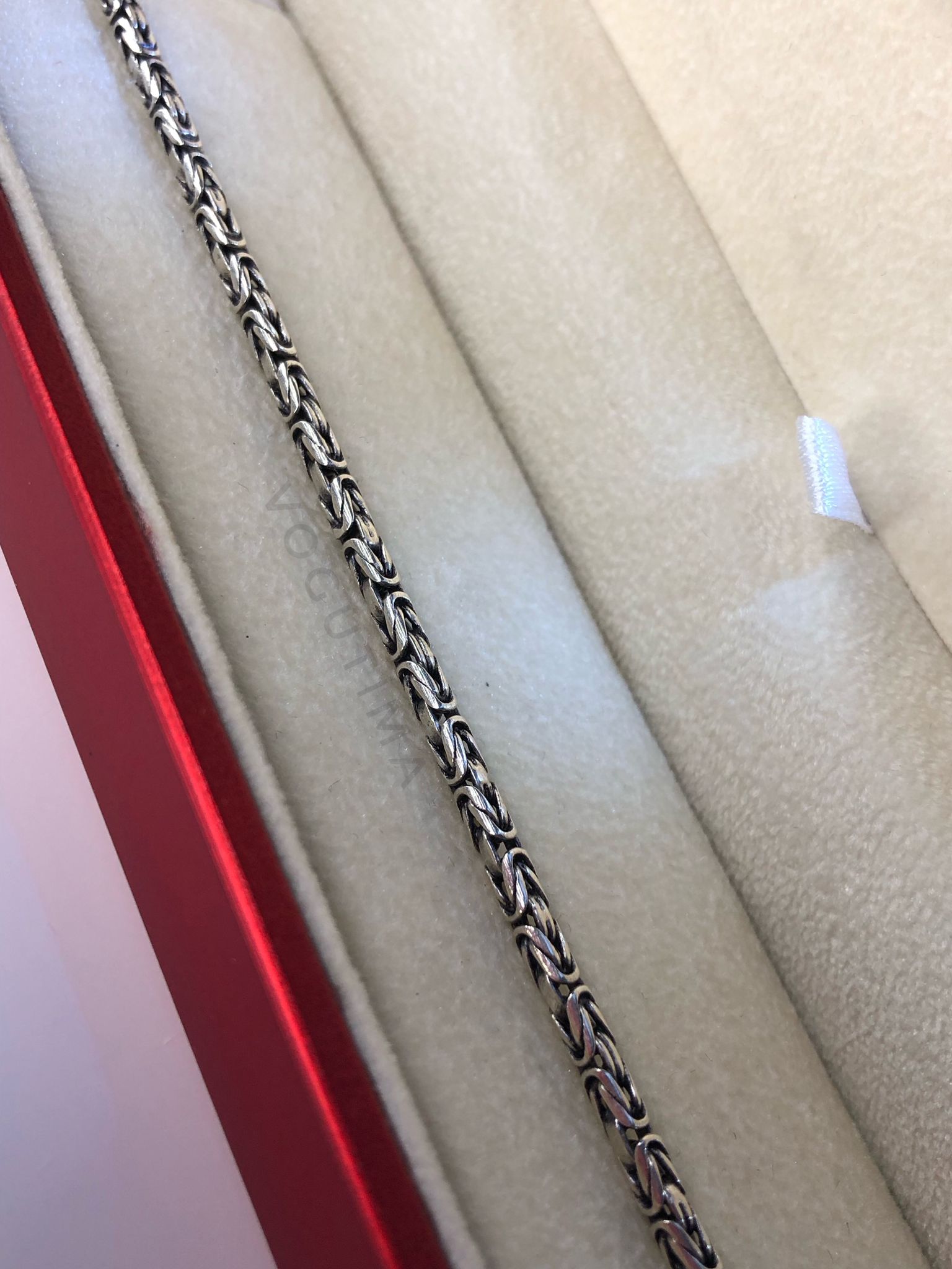 2.8mm Yuvarlak Kral 925 Ayar Gümüş Bileklik 