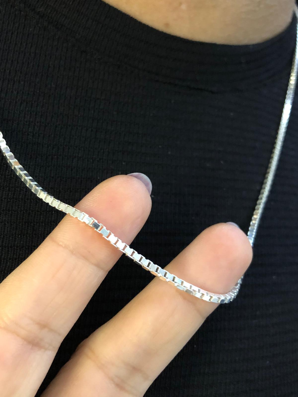2mm Küp Zincir Model 925 Gümüş Erkek Kolye Işıklı Kutuda Sevgiliye • Eşe • Babaya Hediye